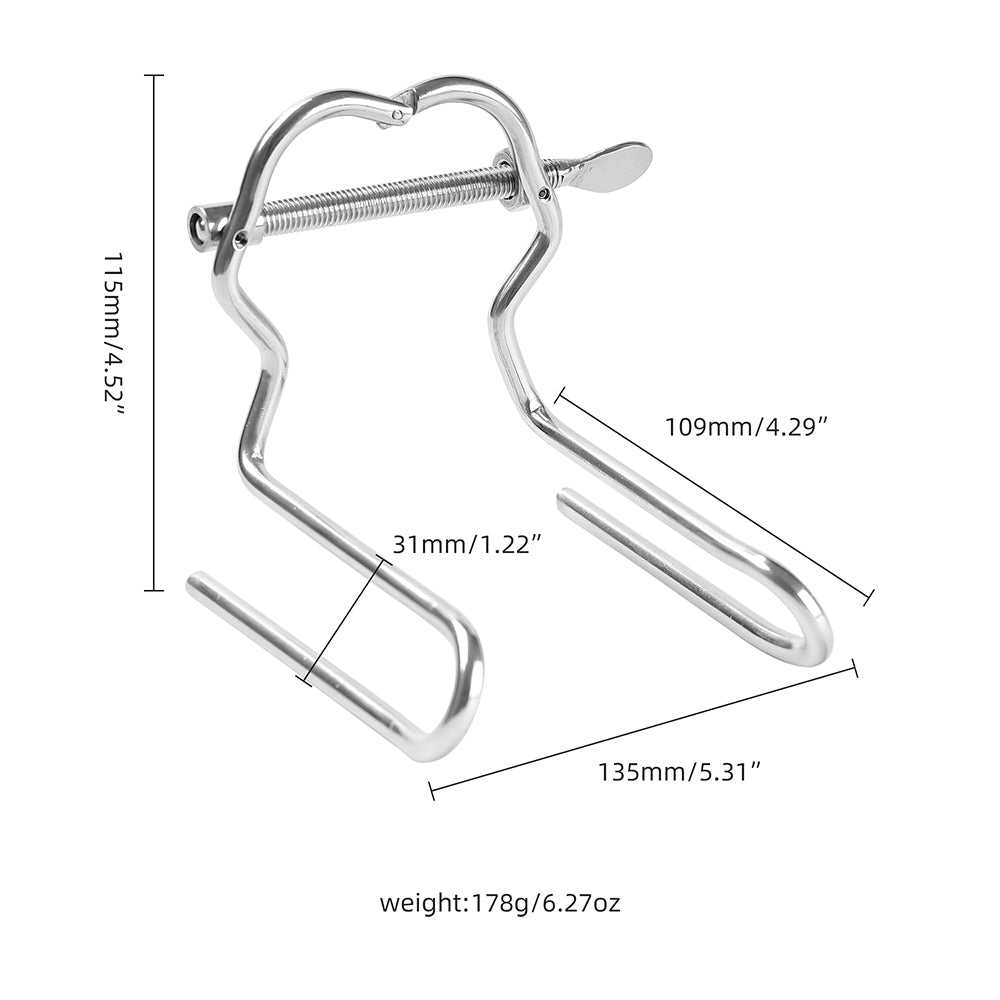 Adjustable Stainless Steel Anal Expander Vaginal Speculum BDSM Slave Anus Pussy Dilator Anal Toys Anal Vagina Enema Sex Products