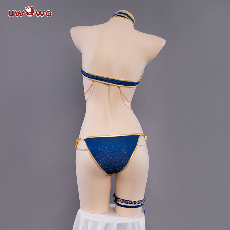 UWOWO Artoria Pendragon Lancer Swimsuit Cosplay Costume Anime Fate/Grand Order Dress Lovely Sexy Arturia Suit Women