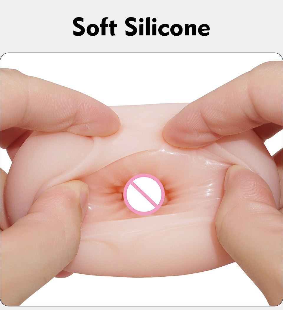 Male Masturbators for Men Vagina Vacuum Pocket Pussy Vaginator Endurance Exercise Masturbation Sex Toys Vibrator Masturb Cup