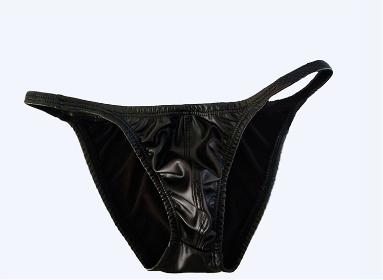 Free Shipping  Men Underwear Bodybuilding Contest Pants Sexy Leather Theprivate Ordering  Gym Briefs