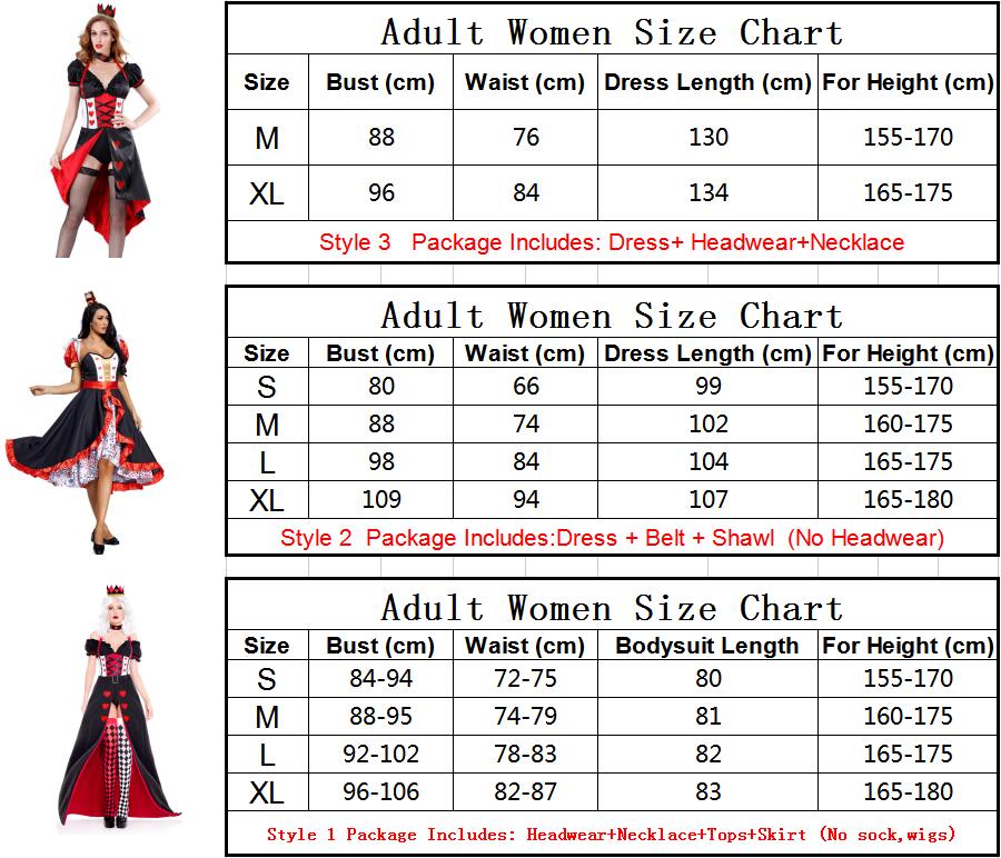 Queen of hearts Alice in Wonderland Costume Poker Queen Cosplay Halloween Masquerade Costumes Sexy Dress