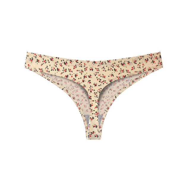 Lady Print Lovely Panties Women Cotton Seamless Underwear for Female Sexy Low Ries G-String Thongs Comfort Briefs Lingerie