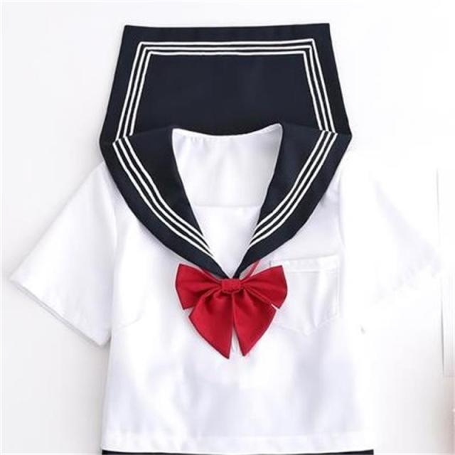Japanese Style S-2xl Student Girls School Uniforms Girls Navy Costume Women Sexy Navy JK Suit Sailor Blouse Pleated Skirt