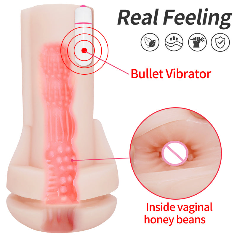 Male Masturbators for Men Vagina Vacuum Pocket Pussy Vaginator Endurance Exercise Masturbation Sex Toys Vibrator Masturb Cup