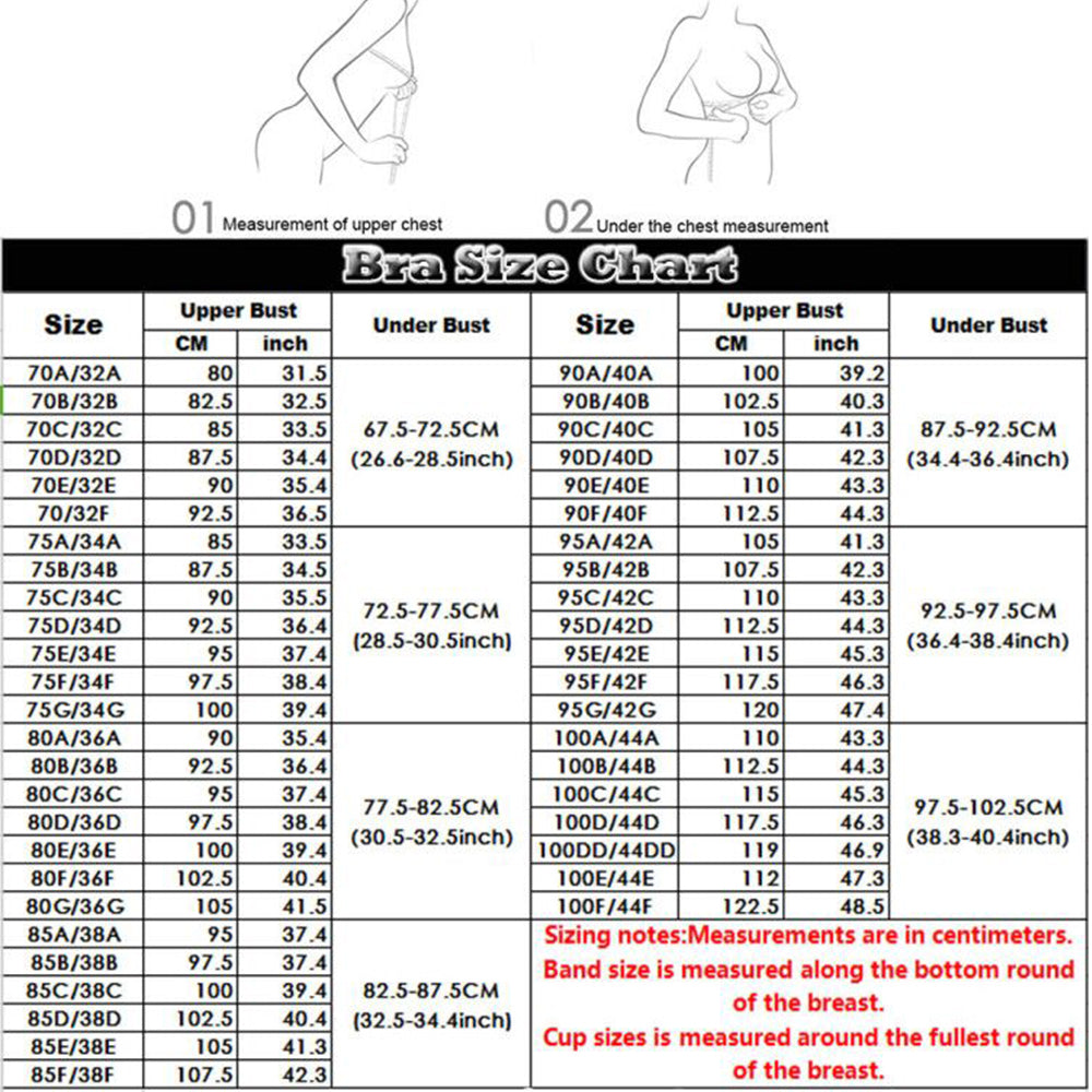 Deep V Push up bra women underwear full coverage cotton bralette adjusted-straps lingerie