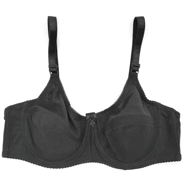 Deep V Push up bra women underwear full coverage cotton bralette adjusted-straps lingerie