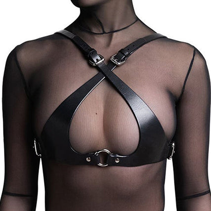Sexy Bdsm Leather Harness Women Set Bra Body Lingerie Bondage Garter Belt Leg Tight Stockings With Belt Set Sex Shop,Sex toy