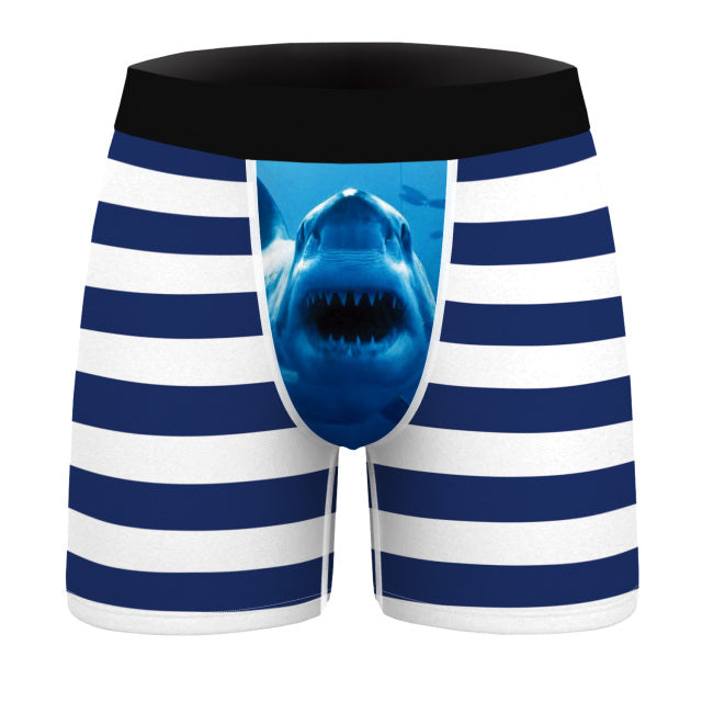 OneLineFox Christmas Underwear Men Boxer Panties Underwear Male Boxer Shorts Boxershorts Long Underpants Calzoncillos Hombre
