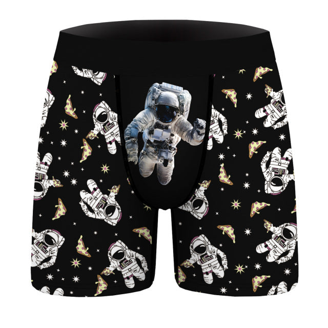 OneLineFox Christmas Underwear Men Boxer Panties Underwear Male Boxer Shorts Boxershorts Long Underpants Calzoncillos Hombre