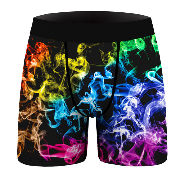 OneLineFox Christmas Underwear Men Boxer Panties Underwear Male Boxer Shorts Boxershorts Long Underpants Calzoncillos Hombre