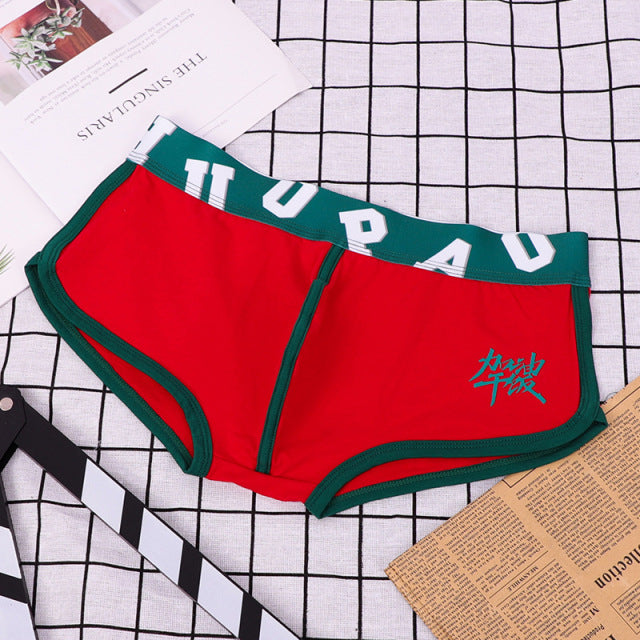 Boxer Men Underwear Cotton Mens Boxers Chinese COME ON Panties Cuecas Masculina Man Underpant Boxershorts