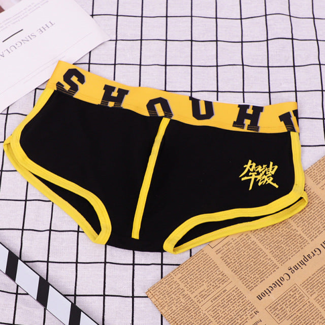 Boxer Men Underwear Cotton Mens Boxers Chinese COME ON Panties Cuecas Masculina Man Underpant Boxershorts