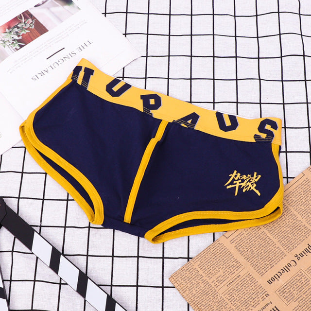 Boxer Men Underwear Cotton Mens Boxers Chinese COME ON Panties Cuecas Masculina Man Underpant Boxershorts