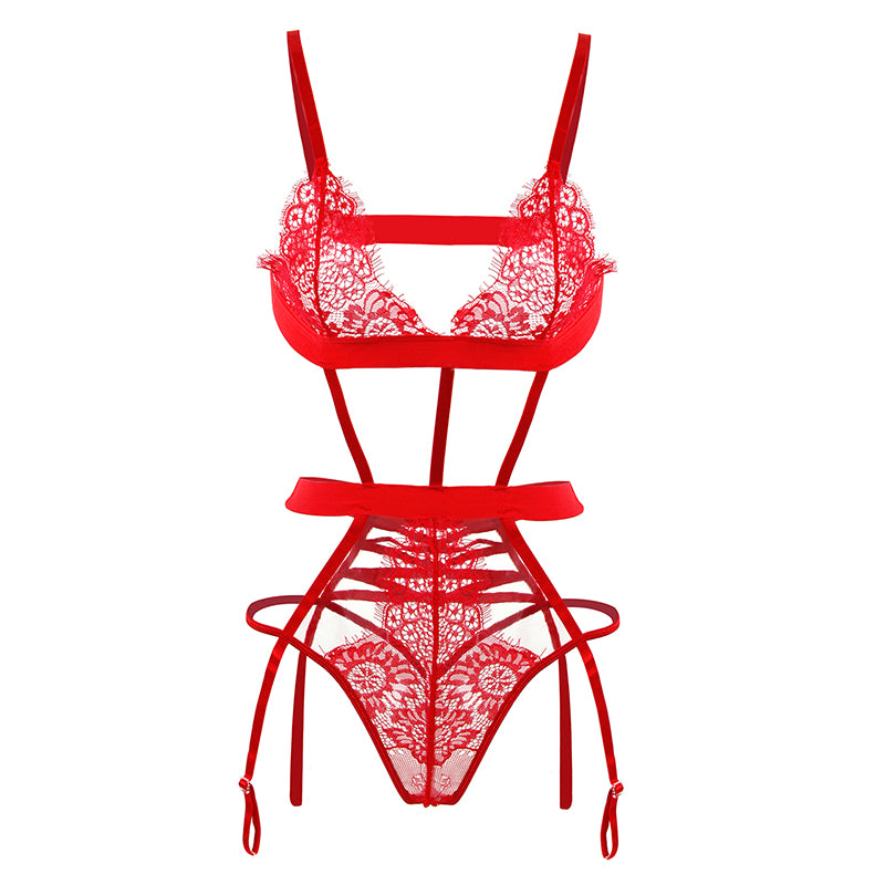 Comeondear Tenue Sexy Erotic Lace Sexy Lingerie Hollow Out Bandage Underwear See Through Sexy Babydoll With Eye Mask