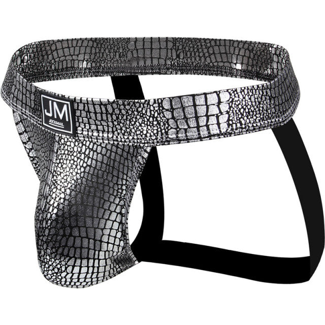 Gay Underwear Men Briefs Jockstrap Tanga Homme Slip Sexy Lingerie Erotic Homens Thongs and G Strings Big U Pouch PU Leather