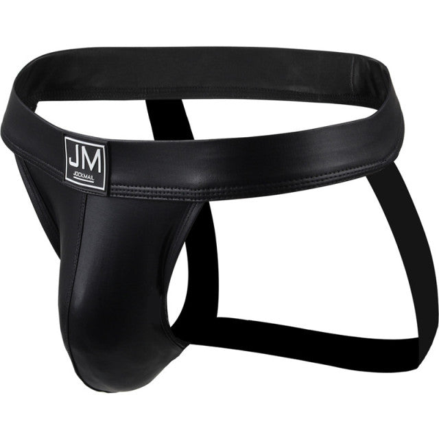 Gay Underwear Men Briefs Jockstrap Tanga Homme Slip Sexy Lingerie Erotic Homens Thongs and G Strings Big U Pouch PU Leather