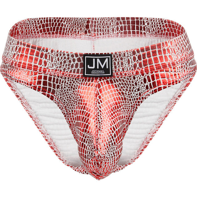 Gay Underwear Men Briefs Jockstrap Tanga Homme Slip Sexy Lingerie Erotic Homens Thongs and G Strings Big U Pouch PU Leather
