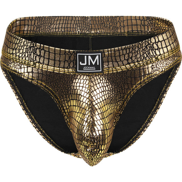 Gay Underwear Men Briefs Jockstrap Tanga Homme Slip Sexy Lingerie Erotic Homens Thongs and G Strings Big U Pouch PU Leather