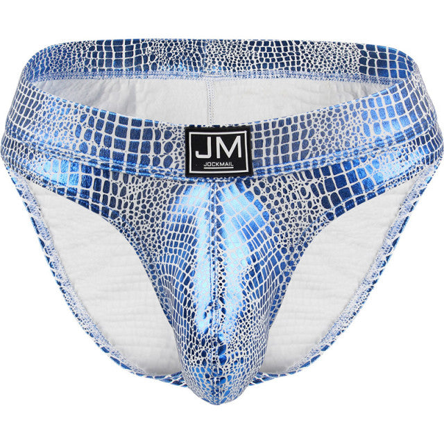 Gay Underwear Men Briefs Jockstrap Tanga Homme Slip Sexy Lingerie Erotic Homens Thongs and G Strings Big U Pouch PU Leather