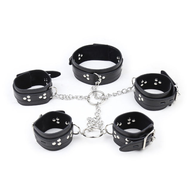 Erotic Sex Toys Neck collar Handcuff Whip For Couples Woman and Adult sexy Game BDSM Bondage Restraint Rope Exotic Accessories