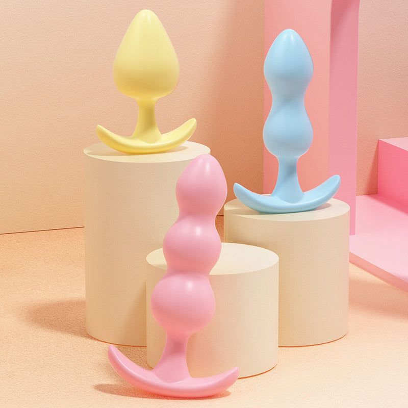3pc/Set Soft Silicone Anal Plugs Beginner  Anal Stimulator Trainer Sex Play Toy
