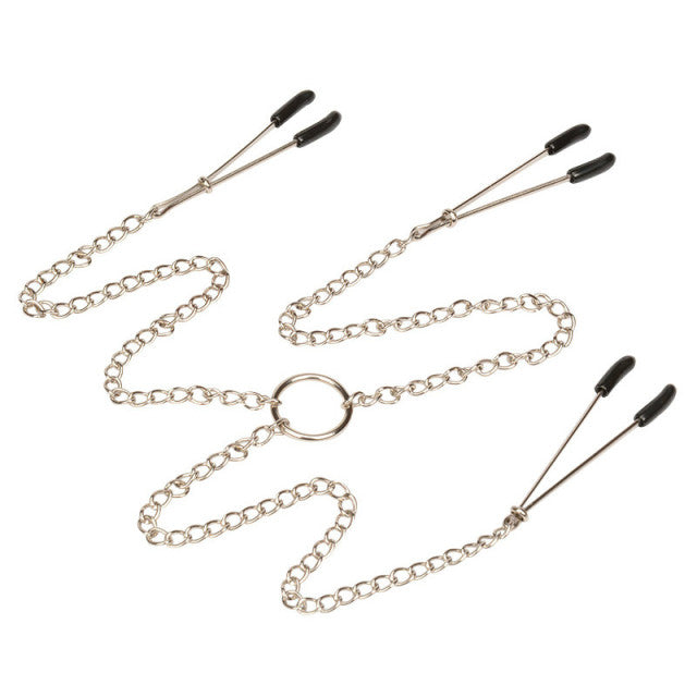 21 style 1 pair Sexy Nipple Clamps Labia Breast Nipple Clamps With Chain Clips Slave Fetish Erotic Toys bdsm Sex toys For women