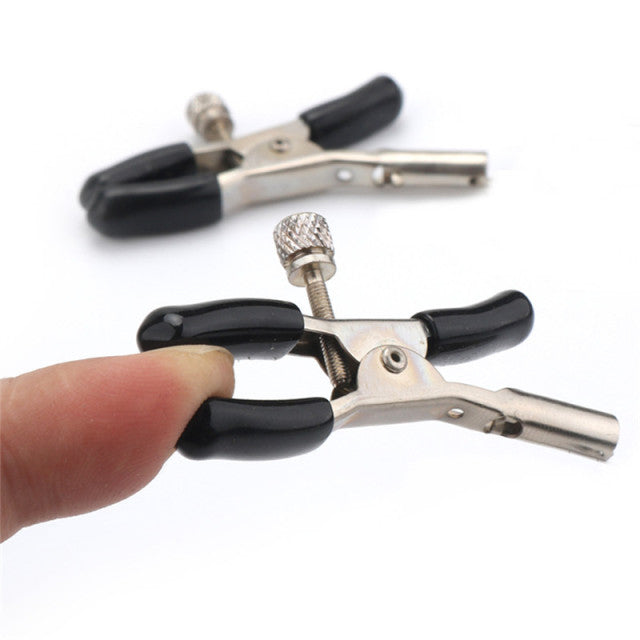 21 style 1 pair Sexy Nipple Clamps Labia Breast Nipple Clamps With Chain Clips Slave Fetish Erotic Toys bdsm Sex toys For women