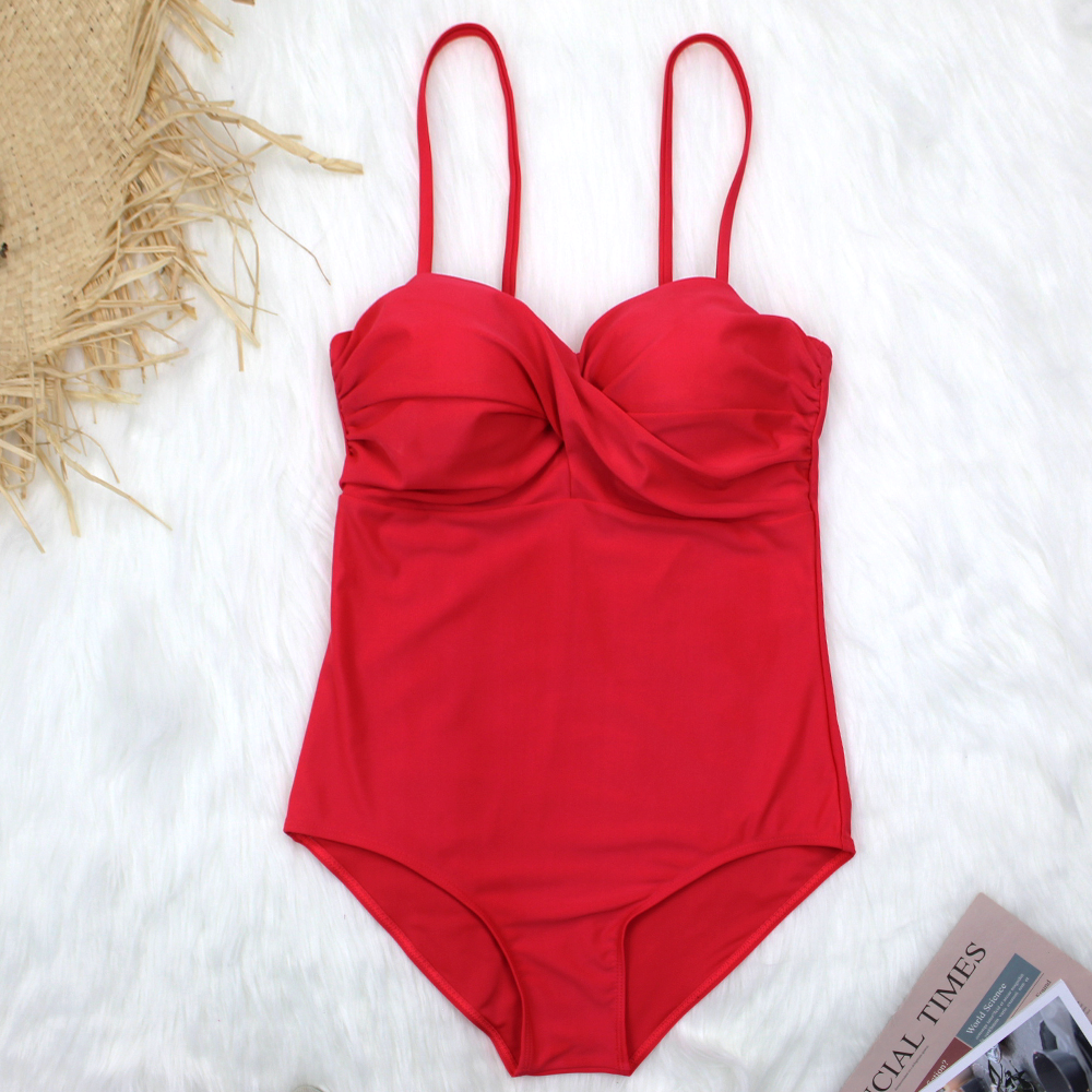 Hot Pink Swimwear One-piece Women Swimsuit New Bodysuit Push Up Twist Swimsuit Summer Beach Bathing Suits Sexy Monokini