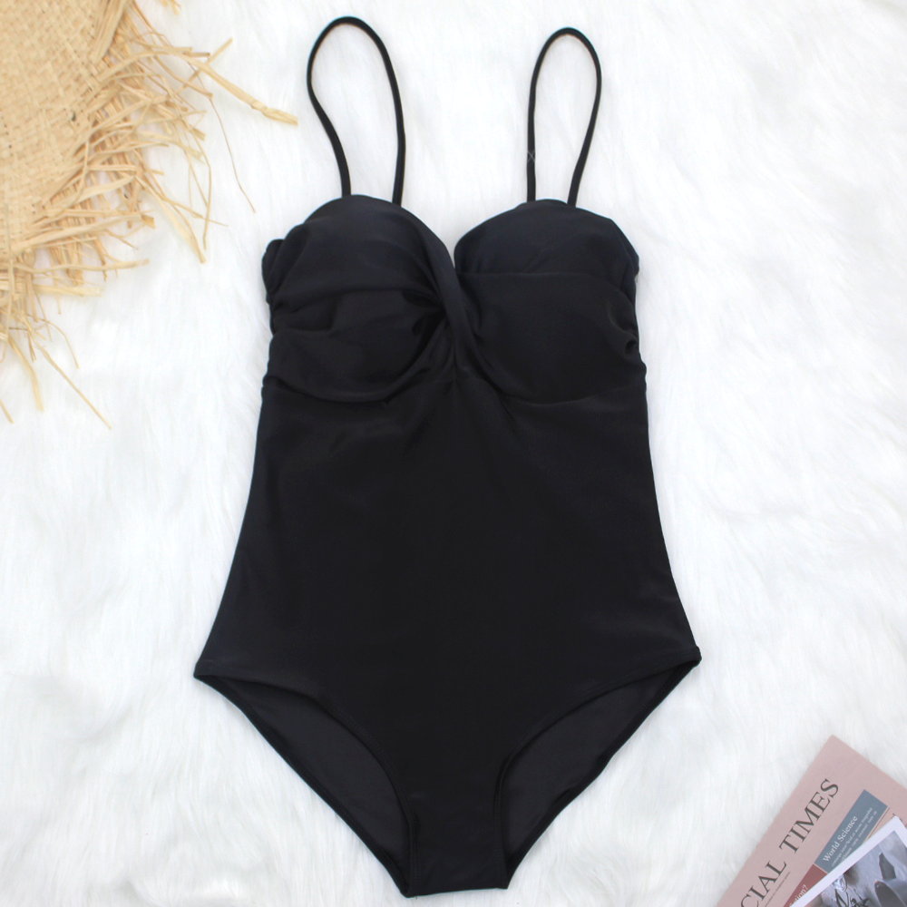 Hot Pink Swimwear One-piece Women Swimsuit New Bodysuit Push Up Twist Swimsuit Summer Beach Bathing Suits Sexy Monokini
