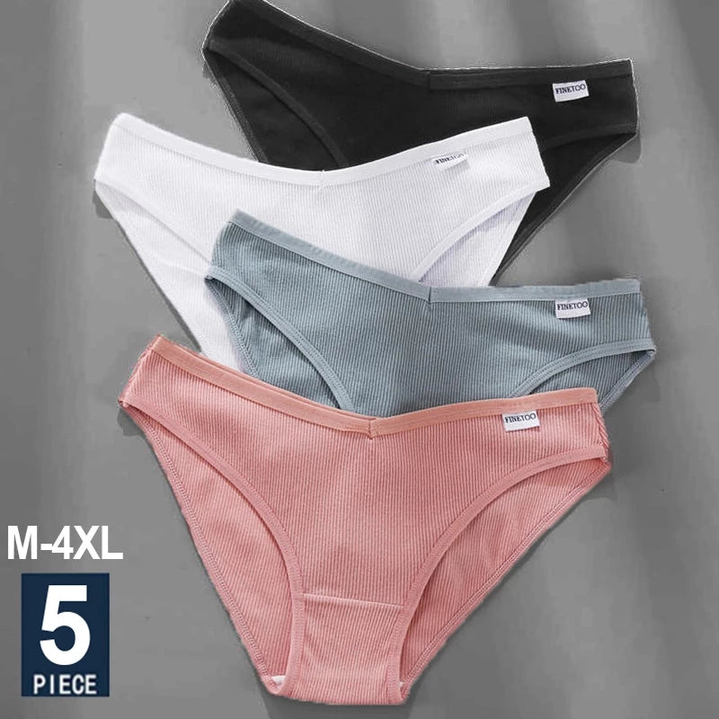 5PCS/Set Women Panties Cotton Underwear