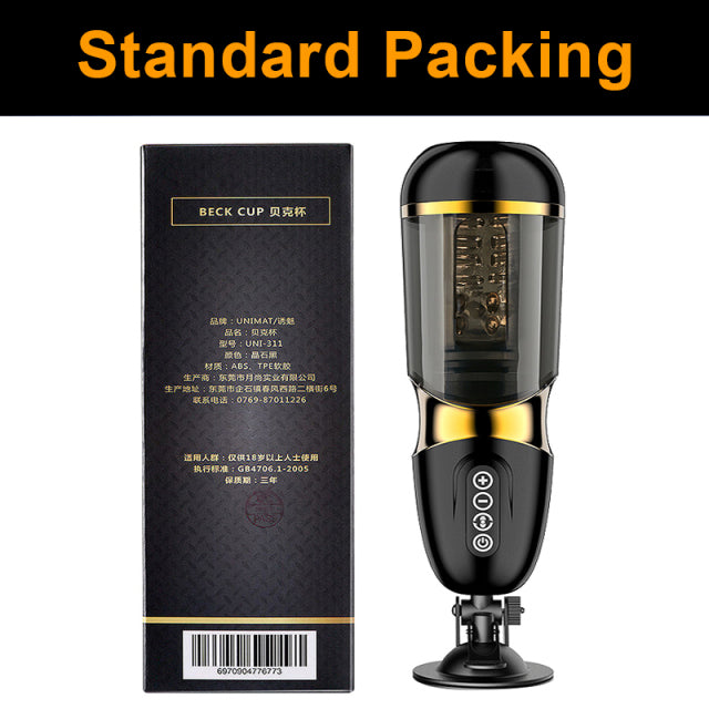 Automatic Male Masturbator 10*10 Modes Telescopic Rotation Soft Silicone Vagina Pocket Adult Masturbation Cup sex toys for men