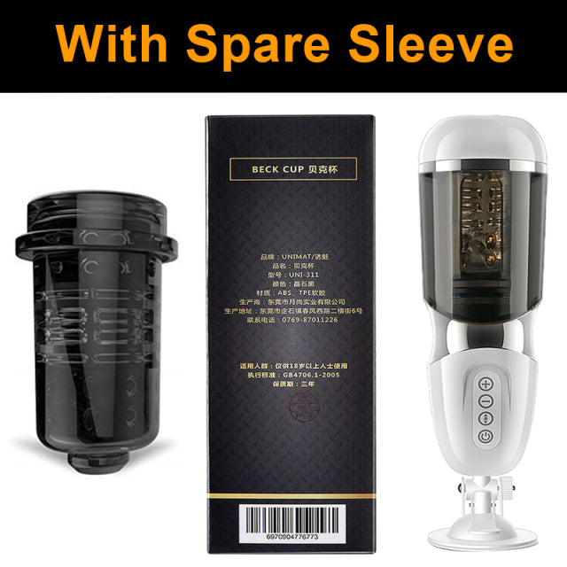 Automatic Male Masturbator 10*10 Modes Telescopic Rotation Soft Silicone Vagina Pocket Adult Masturbation Cup sex toys for men