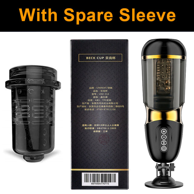 Automatic Male Masturbator 10*10 Modes Telescopic Rotation Soft Silicone Vagina Pocket Adult Masturbation Cup sex toys for men