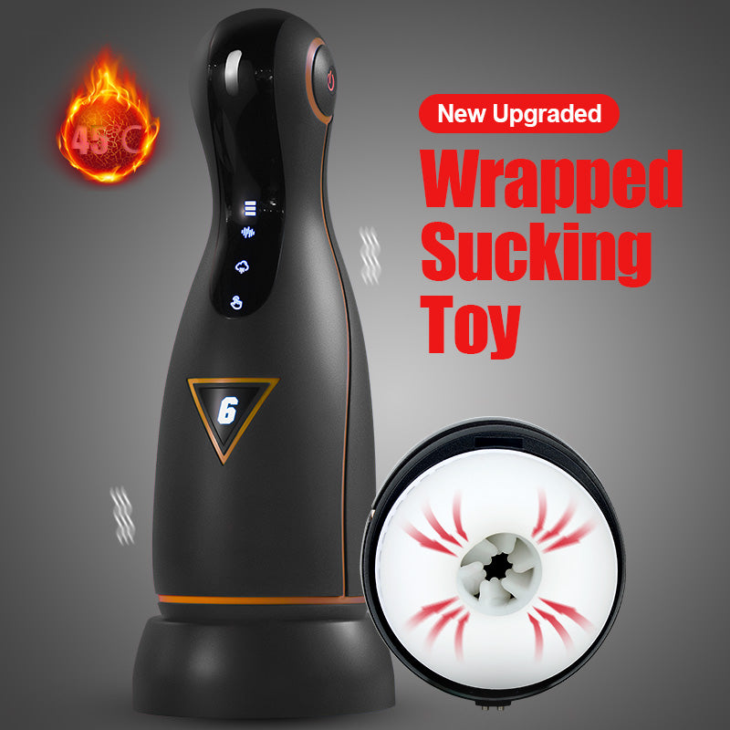 Sucking Masturbator Male 6*4 Adjustable Modes Masturbation Cup Automatic Vibrating Heating Burst Masturbators Sex toys for men