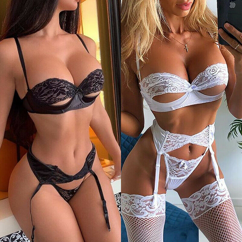 Hot Sexy-Lingerie-Underwear-Sleepwear-Women-G-string-Bra-Lace-Babydoll-Nightwear Lady Sexy Lace Bikini Exotic Sets Beachwear