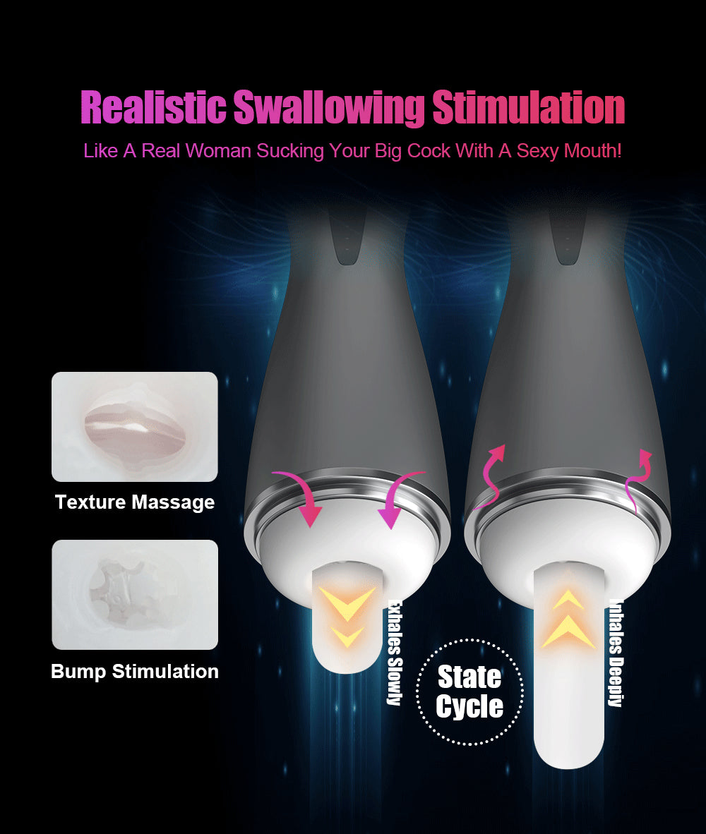 Sucking Masturbator Male Real Blowjob Masturbators Vacuum Clamping Vibration heating Voice Interactive Adult Sex Toys for Men