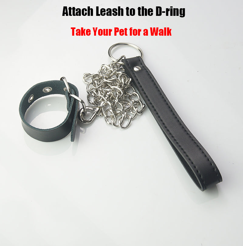 CBT Ball Stretcher/Sack/Tug/Sling, Leather Scrotum Bondage Cock Ring,Chastity Cage With Leash,BDSM Toys
