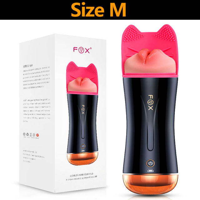 Masturbator Male 10 Speeds Vibrating Dual Channel Mouth Vagina Real Pussy Masturbator Erotic Sex Machine Adult Sex Toys for Men