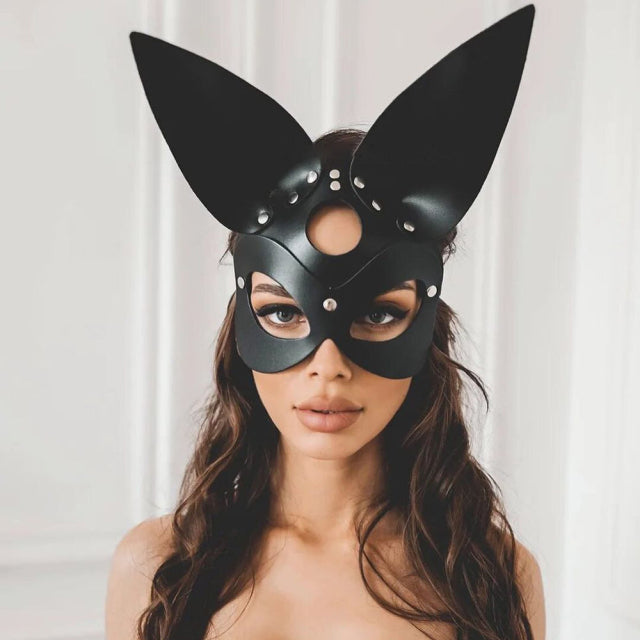 Spikes Rivets Studded Mask Women BDSM Leather Fetish Adult Erotic Mask Halloween Cosplay Anime Party Face Masks Squid Game
