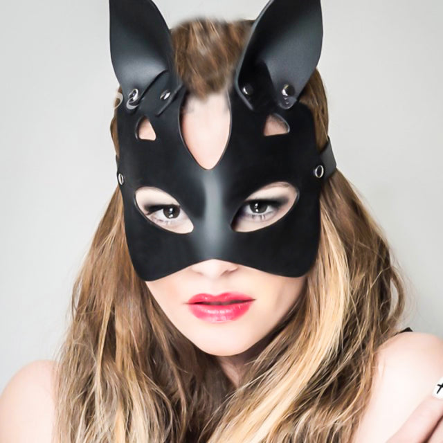 Spikes Rivets Studded Mask Women BDSM Leather Fetish Adult Erotic Mask Halloween Cosplay Anime Party Face Masks Squid Game