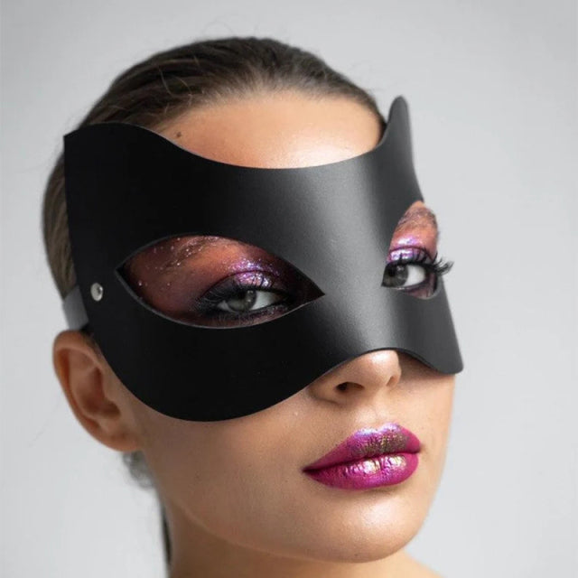 Spikes Rivets Studded Mask Women BDSM Leather Fetish Adult Erotic Mask Halloween Cosplay Anime Party Face Masks Squid Game
