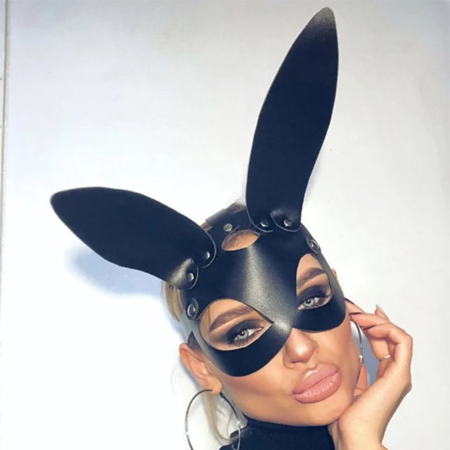Spikes Rivets Studded Mask Women BDSM Leather Fetish Adult Erotic Mask Halloween Cosplay Anime Party Face Masks Squid Game