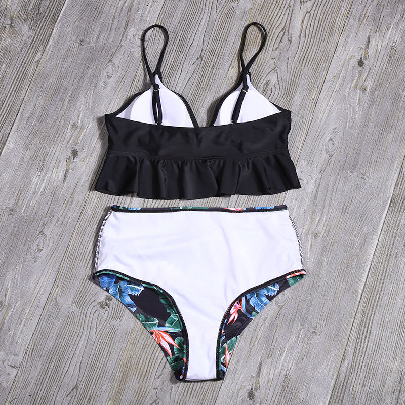 Bikini Push Up Summer Floral Sexy Swimwear Sport Women Plus Size Swimming Suit For Women Swimsuit High Waist Bikini Set