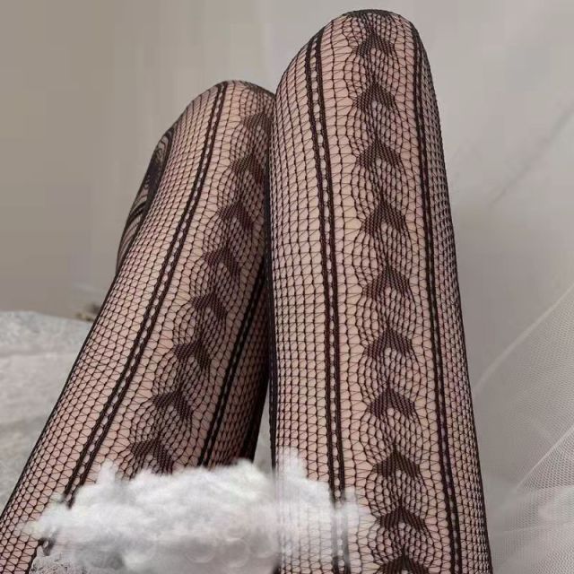 Women Anime Cosplay Lolita Girls Tights Black Sexy High Waist Fishnet Nylon Stocking Mesh Hosiery Pantyhose
