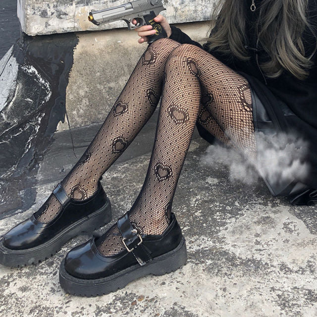 Women Anime Cosplay Lolita Girls Tights Black Sexy High Waist Fishnet Nylon Stocking Mesh Hosiery Pantyhose