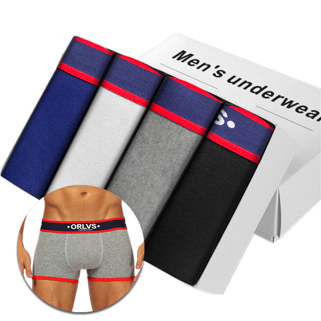 4Pcs High Quality Underwear Man Boxer Homme Cotton Men underpants Boxershorts Men Boxers Sexy Boxer Shorts Penis Size M-3XL