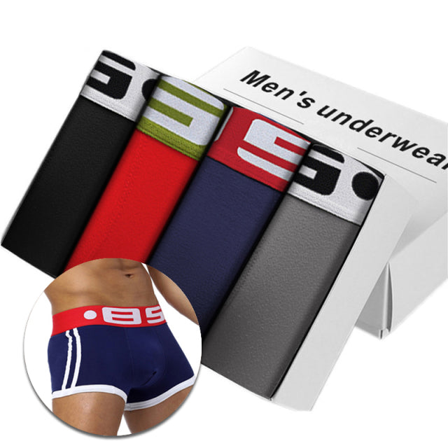 4Pcs High Quality Underwear Man Boxer Homme Cotton Men underpants Boxershorts Men Boxers Sexy Boxer Shorts Penis Size M-3XL