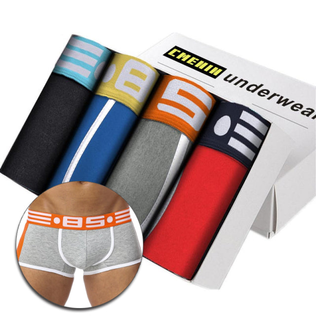4Pcs High Quality Underwear Man Boxer Homme Cotton Men underpants Boxershorts Men Boxers Sexy Boxer Shorts Penis Size M-3XL