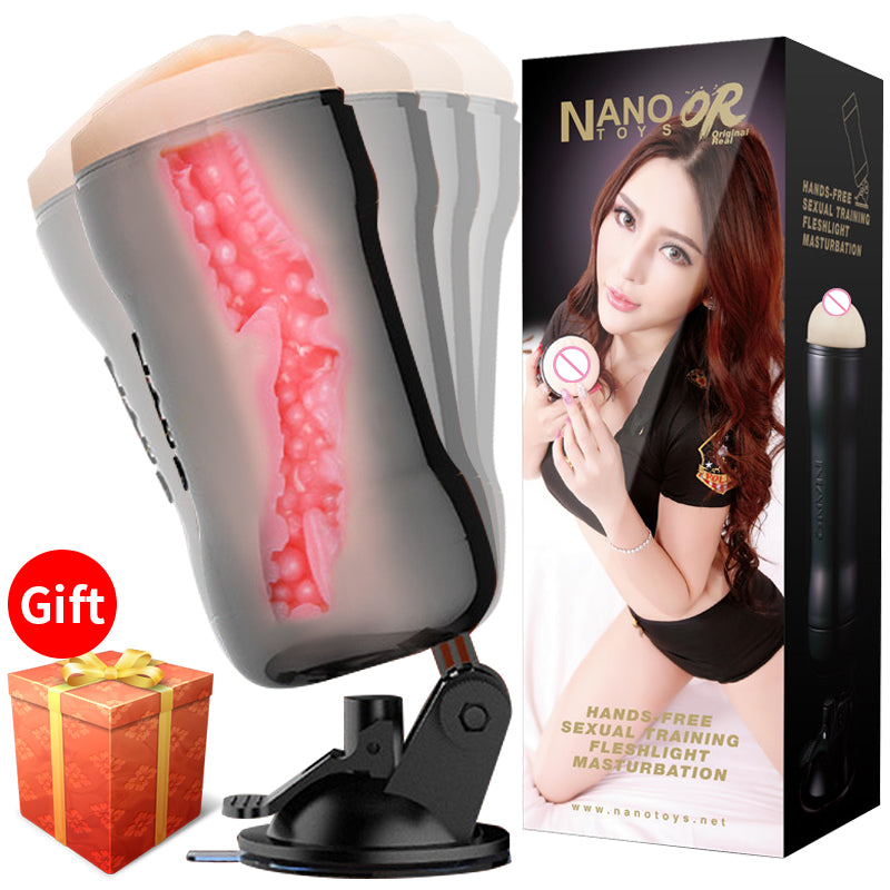Male Masturbator Cup Vagina Vacuum Pocket Real Pussy Masturbation Devices Rotating Hand Free Suction Masturb Cup Sex Toy For Men