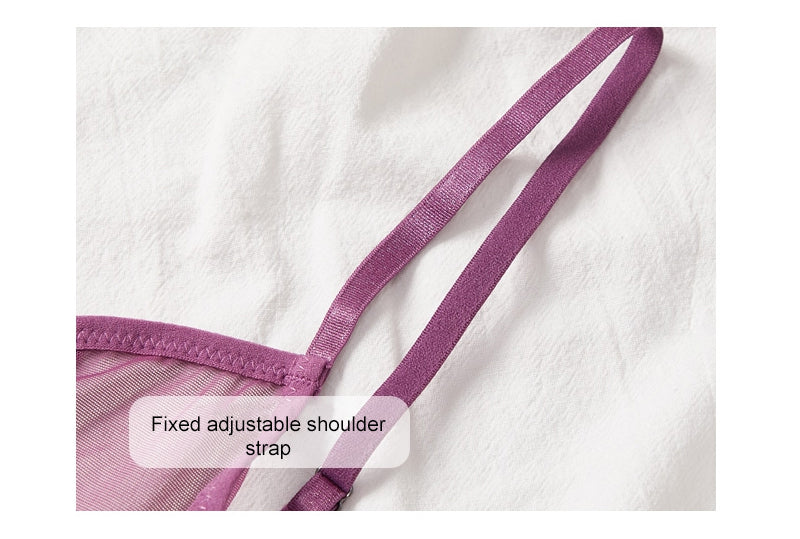 Mesh Transparent Seamless Bra Set Women Underwear Set Fashion Ladies Bralette  Secret Sexy Lingerie 2Pcs Bra+Panties Sets